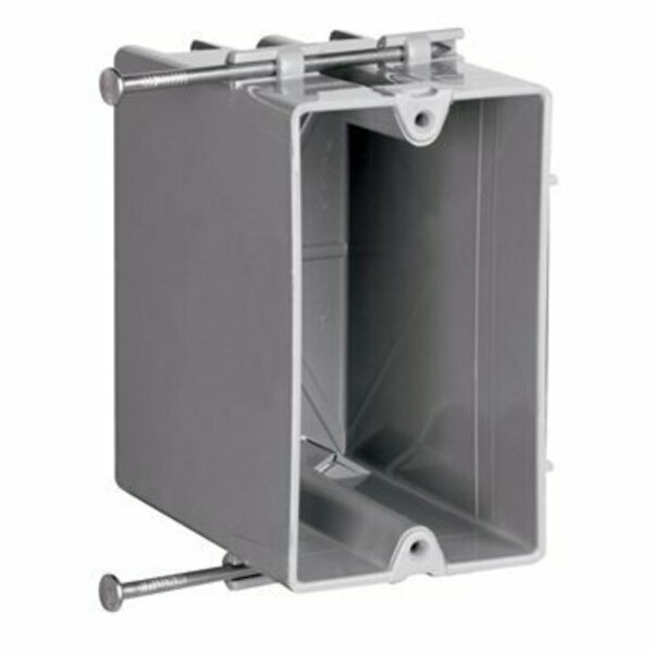 Pass & Seymour Electrical Box, 22.5 cu in, Switch & Outlet Box, 1 Gang, Thermoplastic P122R